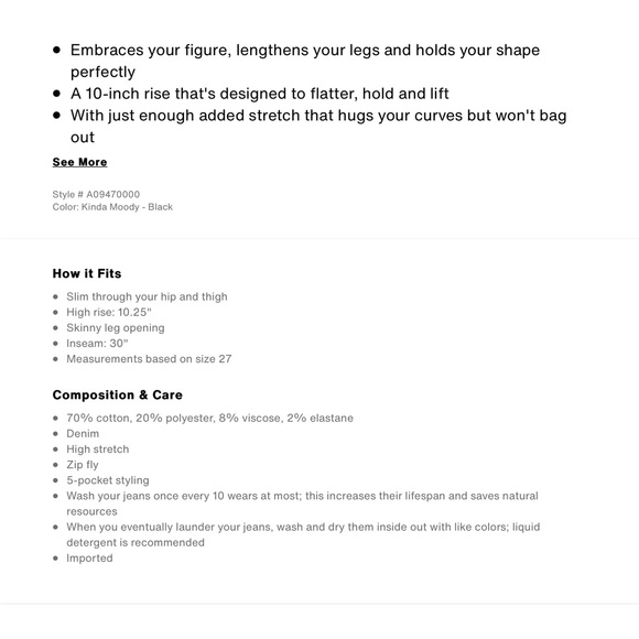 Levi skinny spit jeans - Picture 6 of 6